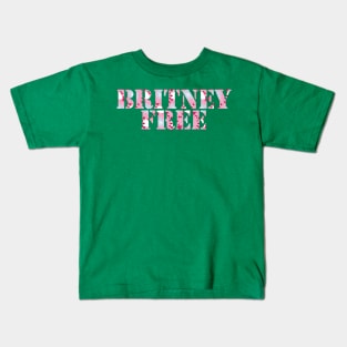 Free Britney Free Typography Kids T-Shirt